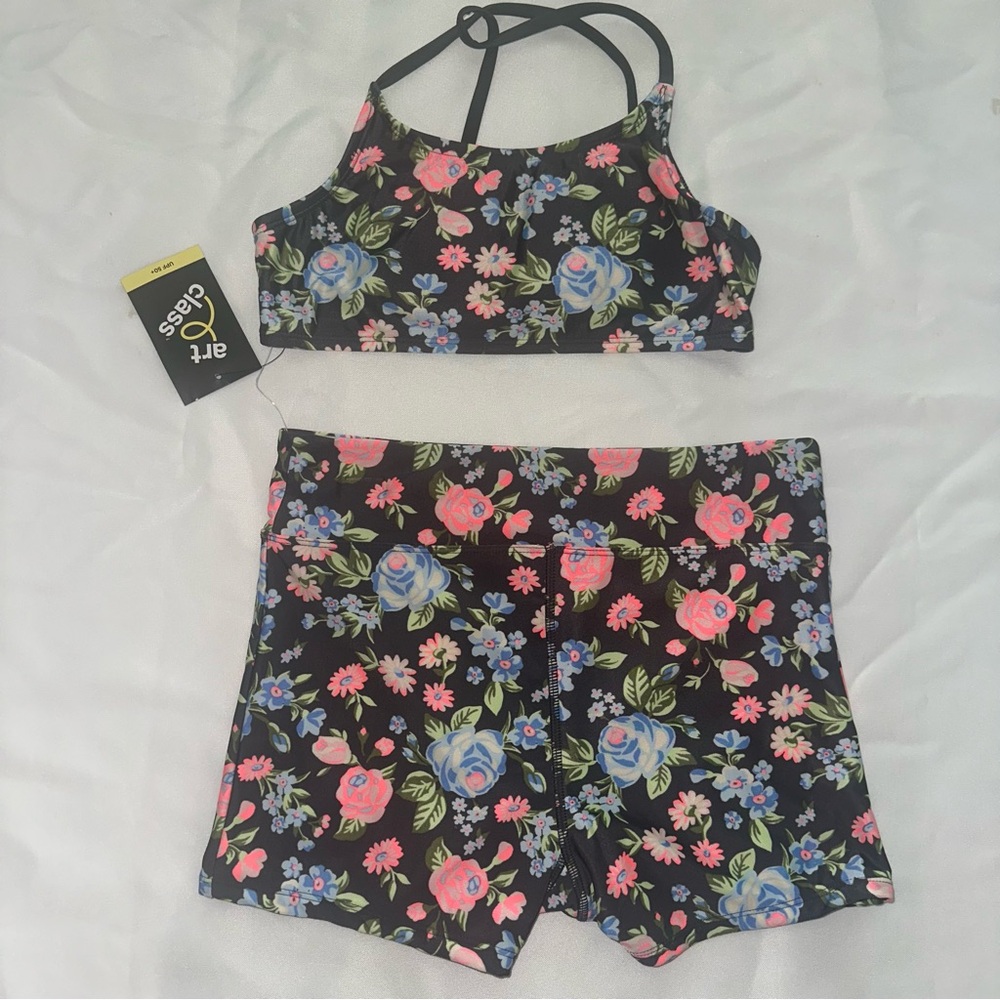 ART CLASS GIRLS 2 PIECE SWIMSUIT SIZE XL (14) Young Girls BRAND NEW WITH TAGS